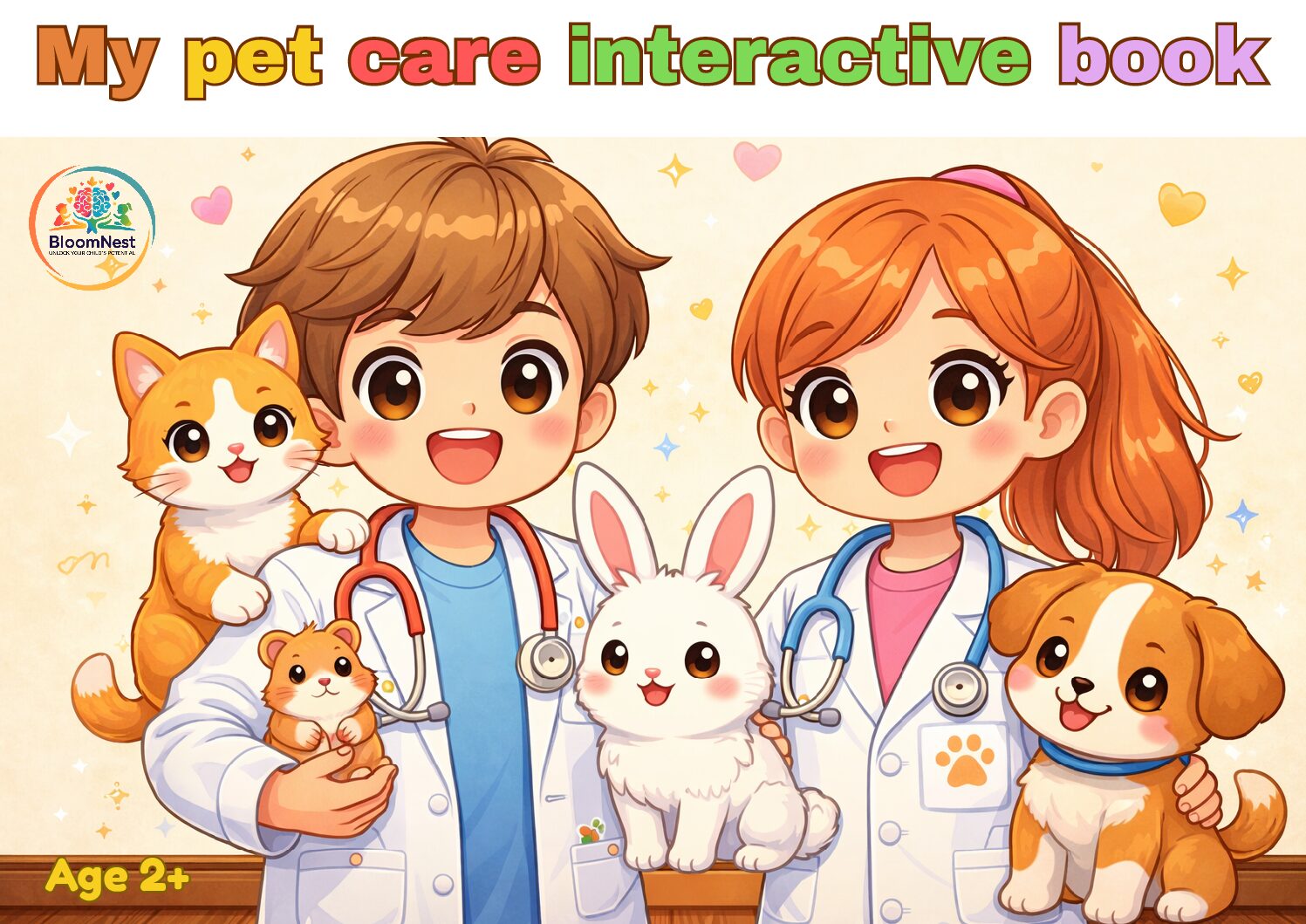 My pet care interactive book